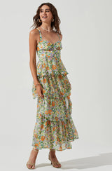 ASTR the Label - MIDSUMMER FLORAL TIERED MAXI DRESS