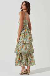 ASTR the Label - MIDSUMMER FLORAL TIERED MAXI DRESS