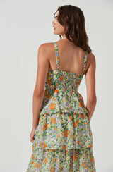 ASTR the Label - MIDSUMMER FLORAL TIERED MAXI DRESS