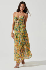 ASTR the Label - Brandy Floral-Print Cutout Maxi Dress