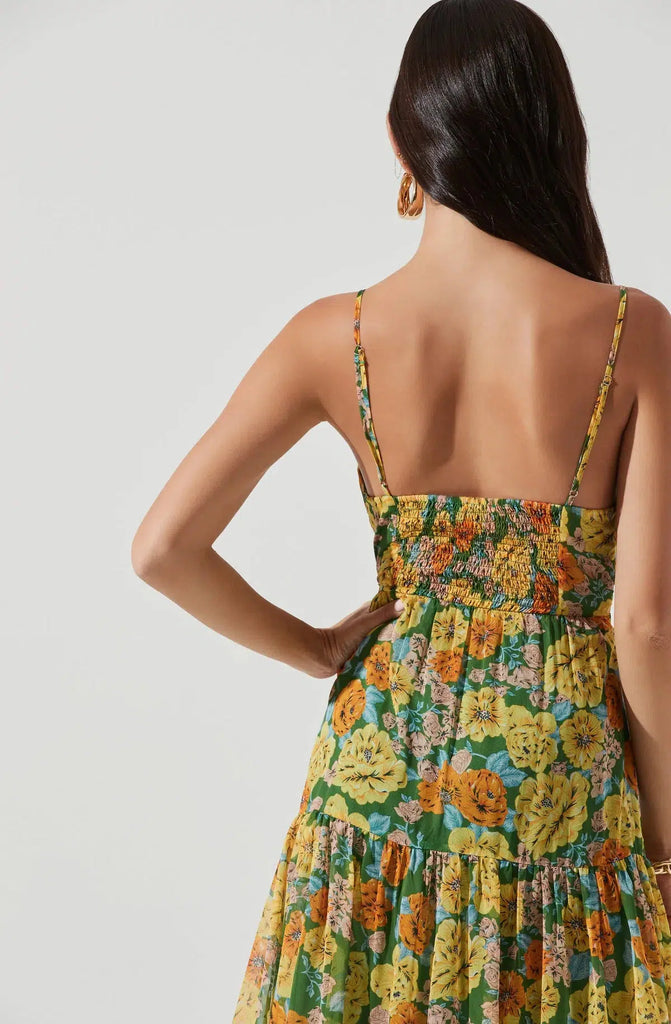 ASTR the Label - Brandy Floral-Print Cutout Maxi Dress