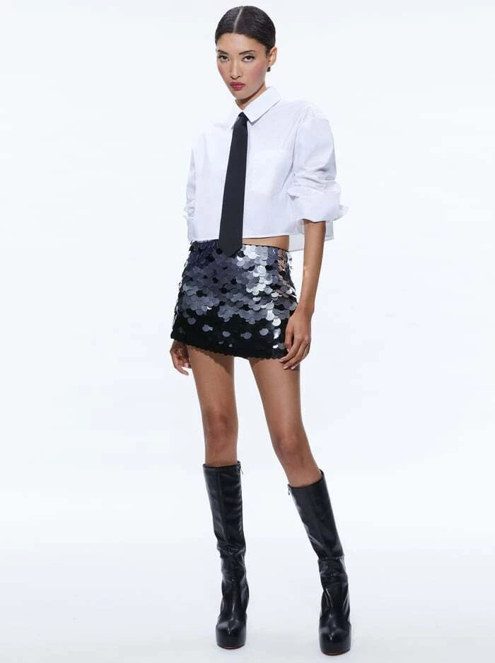 Alice + Olivia - Rubi Sequin Mini Skirt