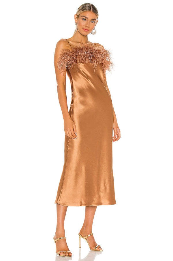 Cinq à Sept - Satin Cerise Dress