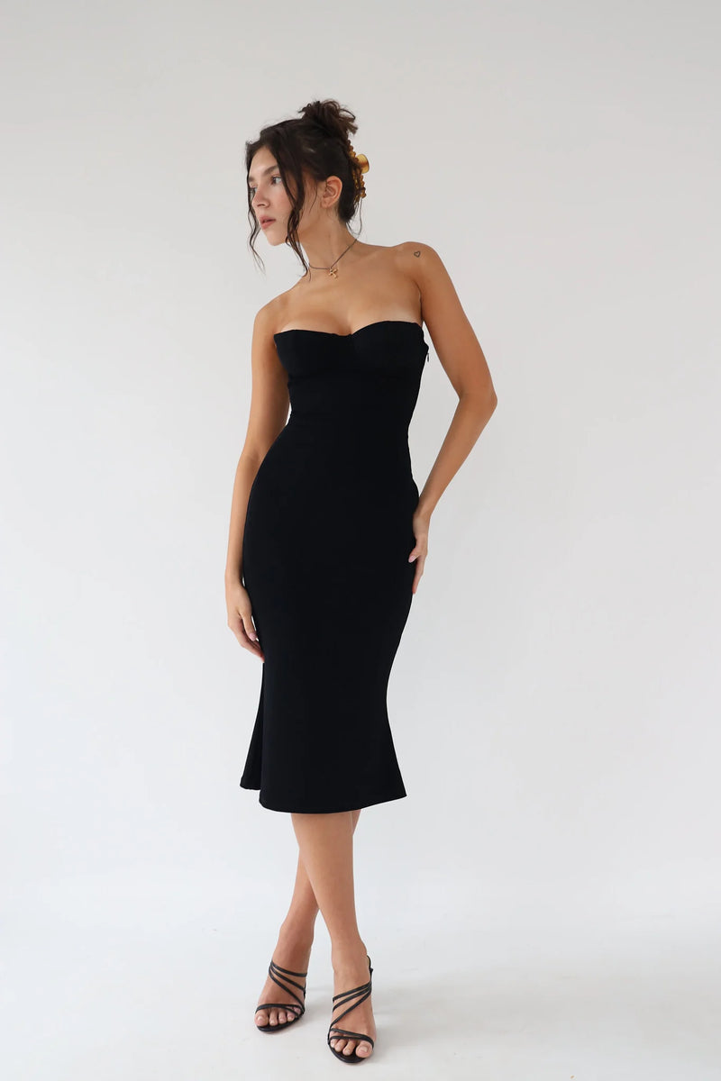 Mirror Palais - Strapless Supermodel Dress Black