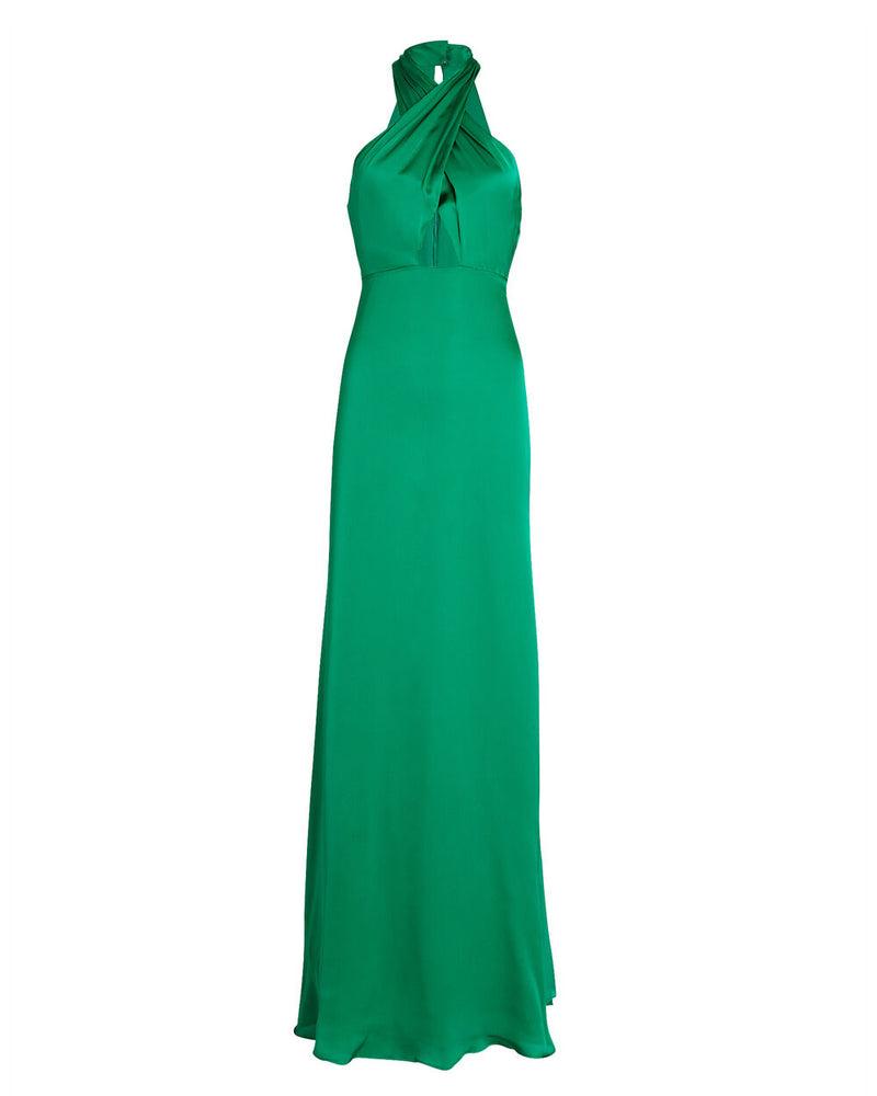 Mandy Crossover Silk Gown