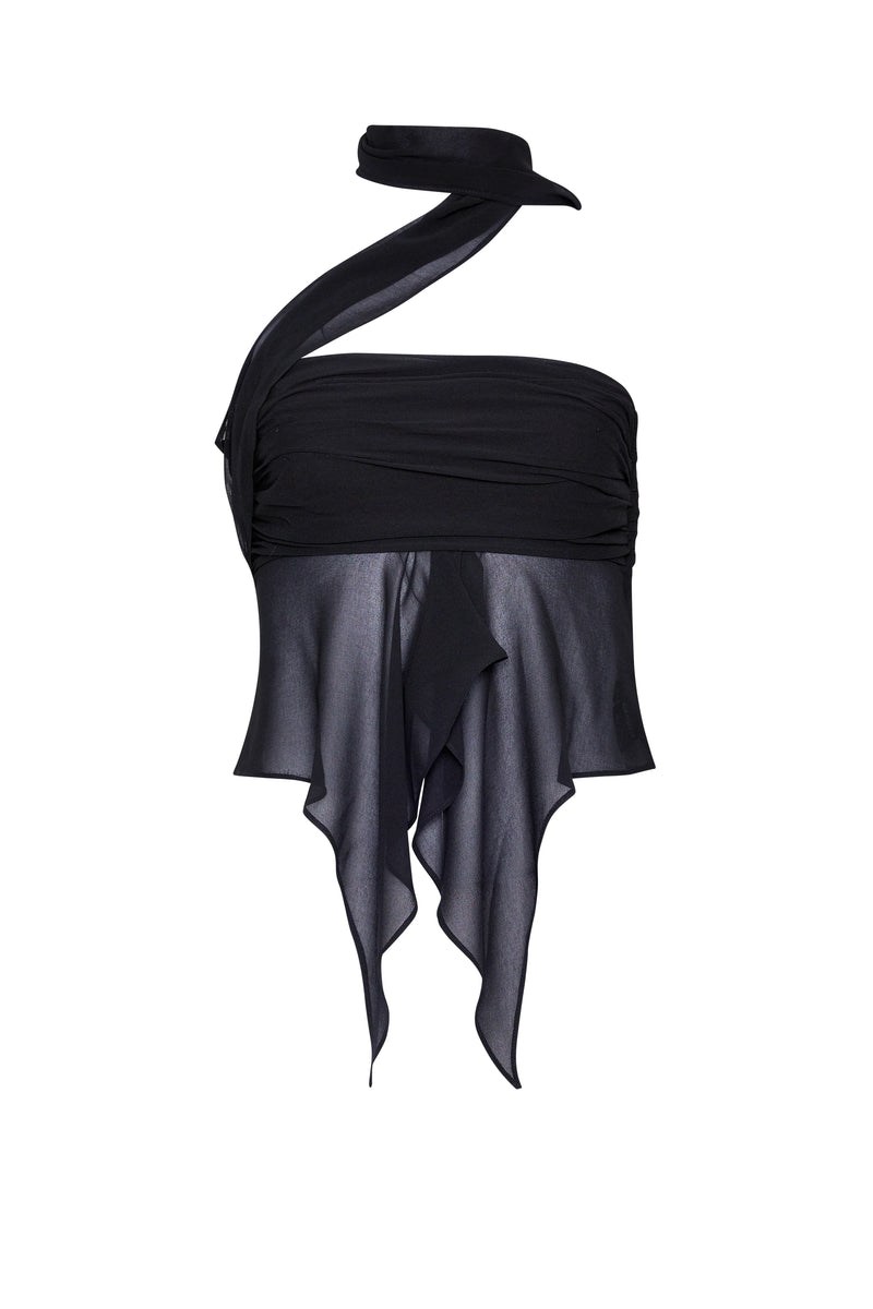 Danielle Guizio - Chiffon Wrap Around Top