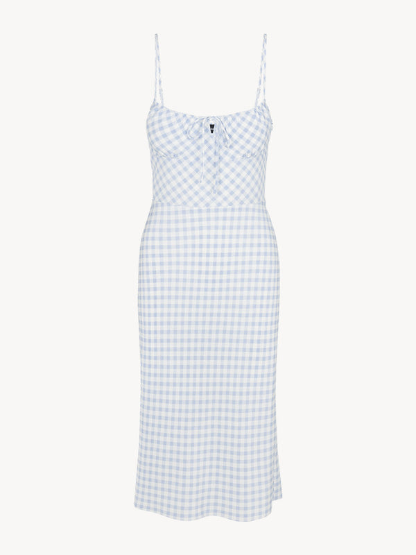 Elsa Dress in Blue Gingham