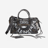 Balenciaga - Agneau Classic Hardware Graffiti