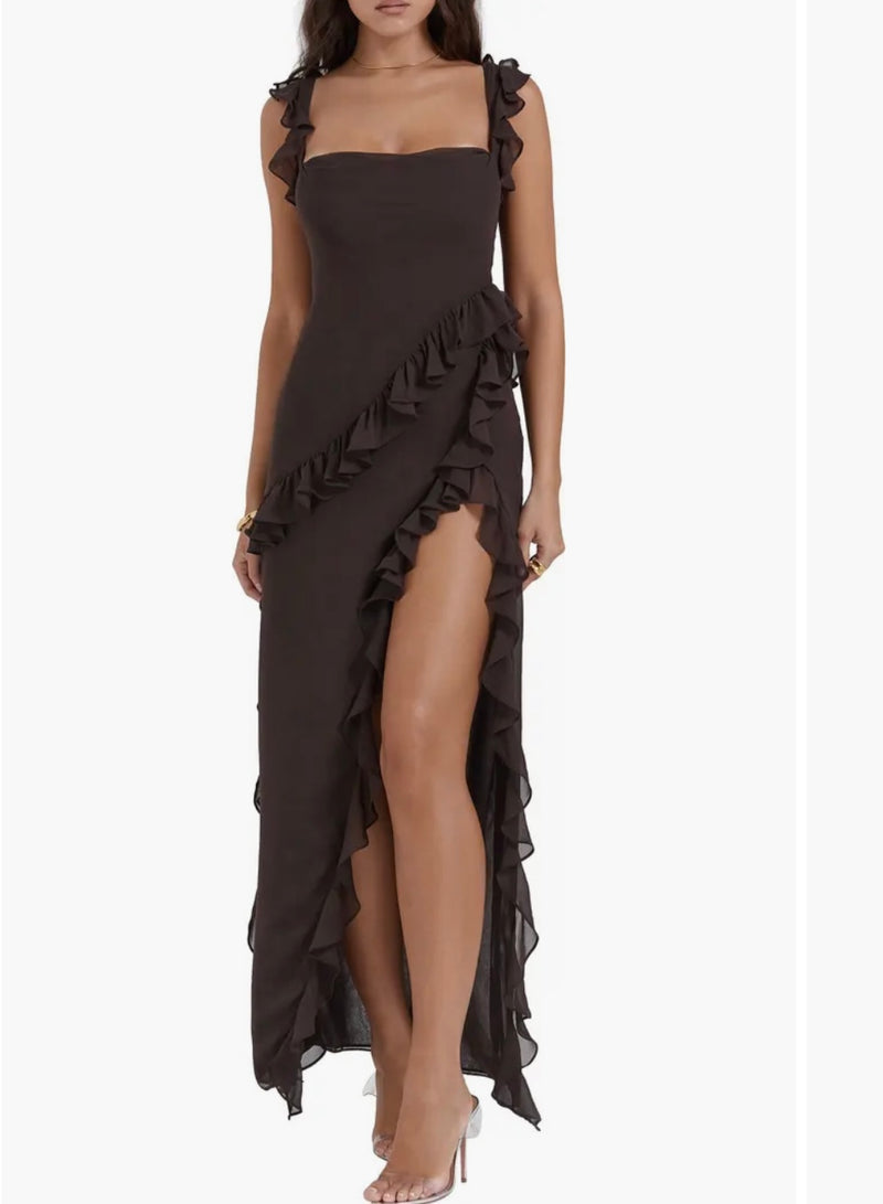 House of CB - Ariela Ruffle Maxi Dress