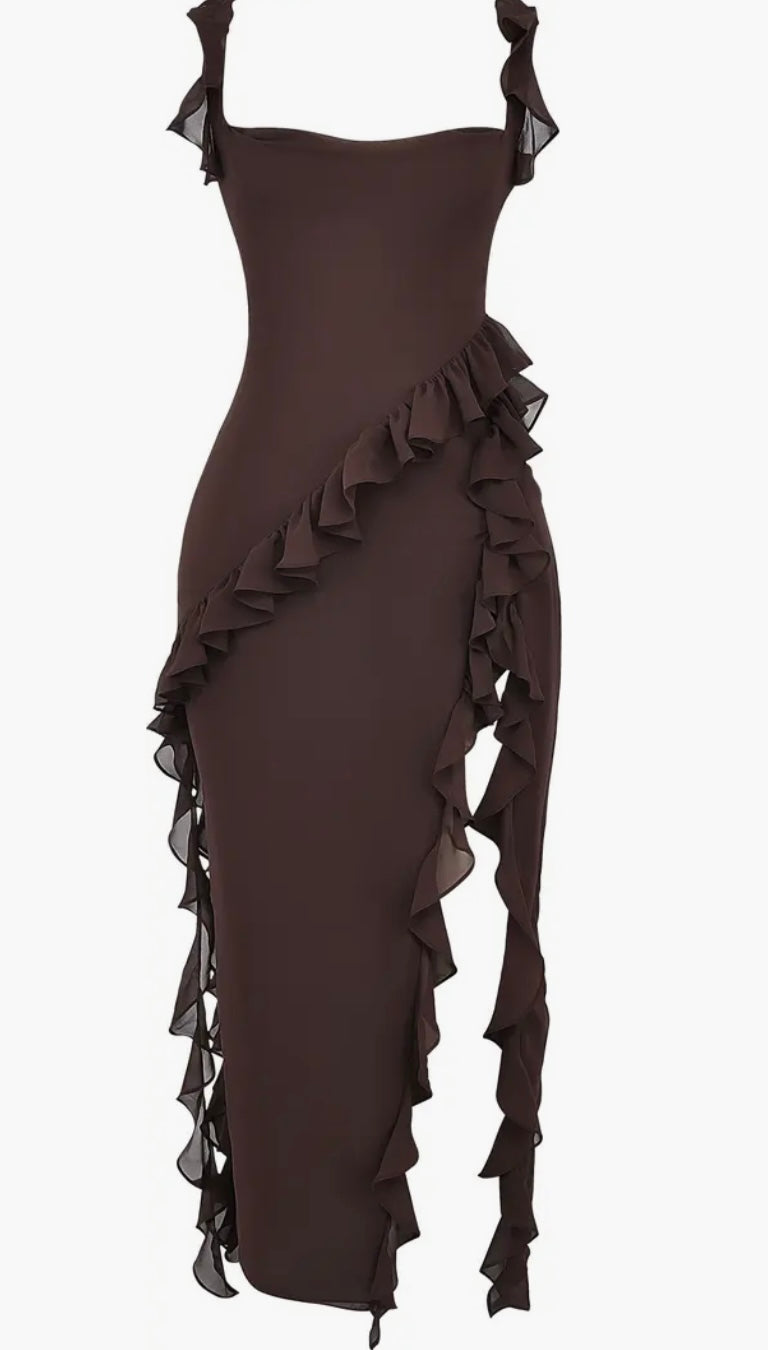 House of CB - Ariela Ruffle Maxi Dress