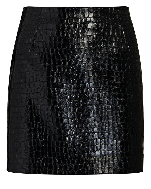 INTERMIX - Yana Faux Leather Mini Skirt