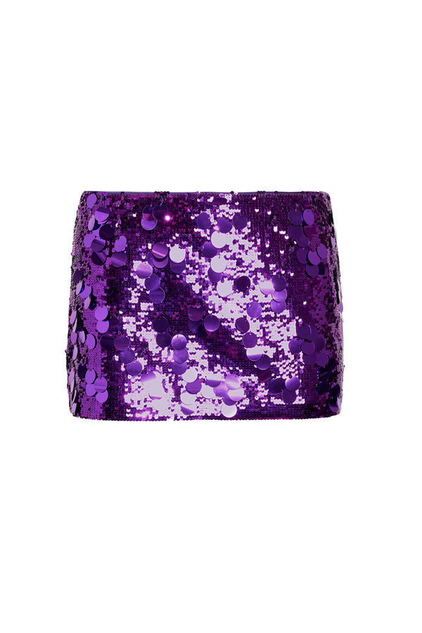 Danielle Guizio - Low Rise Paillette Skirt