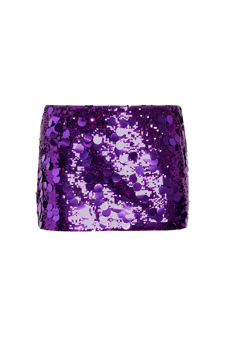 Danielle Guizio - Low Rise Paillette Skirt