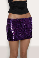 Danielle Guizio - Low Rise Paillette Skirt