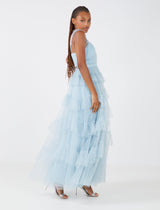 BCBGMaxAzria - Luna Ruffled Evening Dress
