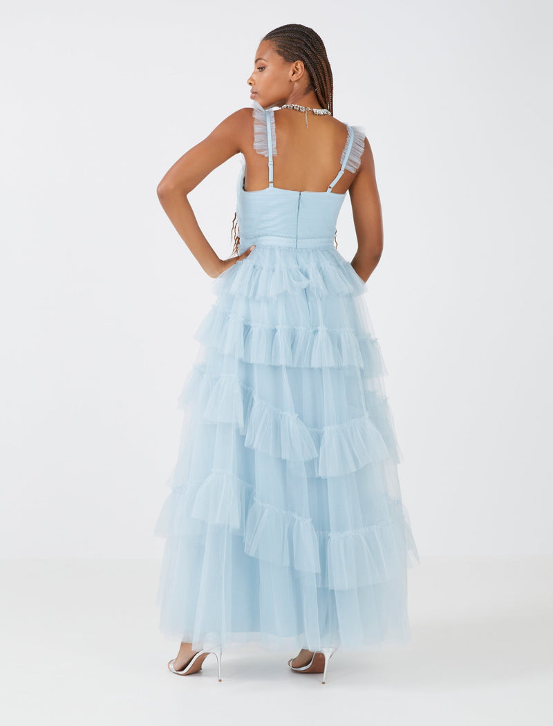 BCBGMaxAzria - Luna Ruffled Evening Dress