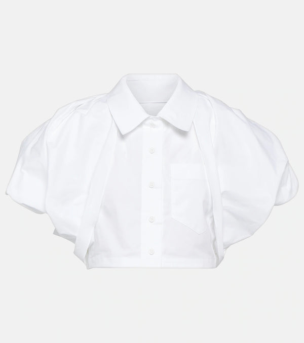 Jacquemus - La Chemise Pavane Cropped Top