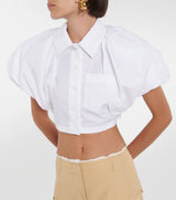 Jacquemus - La Chemise Pavane Cropped Top