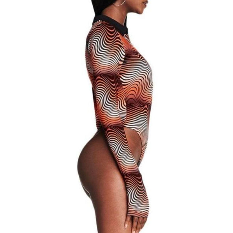 I AM GIA - DALIA BODYSUIT - TONAL WAVE