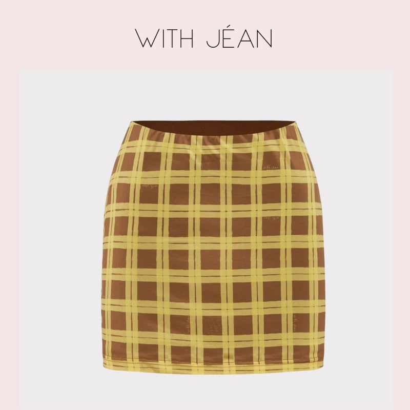 With Jean - Miles Mini Skirt in Cher