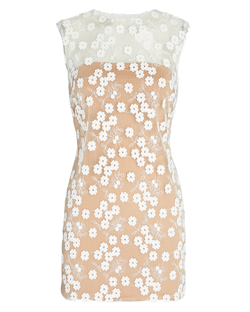 Rosella white long dress with multicolor pom best sale pom