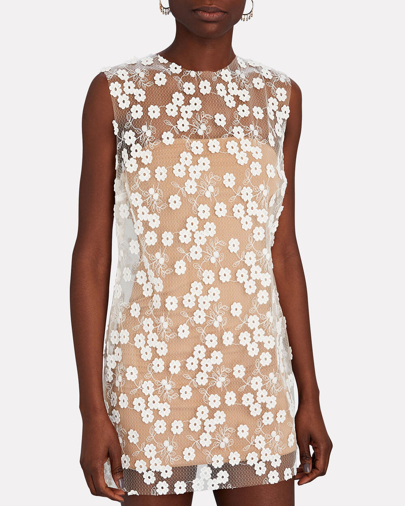 RUMER - Rosella Floral Embroidered Lace Mini dress