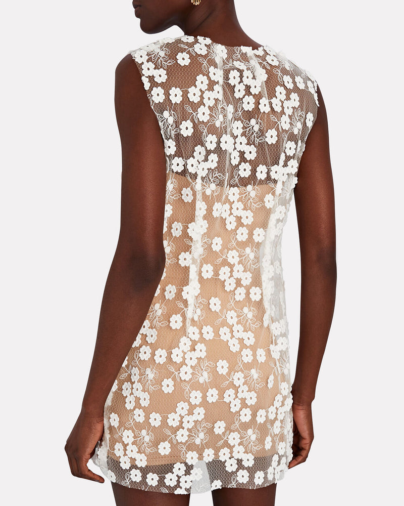 RUMER - Rosella Floral Embroidered Lace Mini dress
