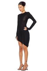 Sami Miro - Asymmetric Long Sleeve Mini Dress