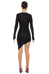 Sami Miro - Asymmetric Long Sleeve Mini Dress