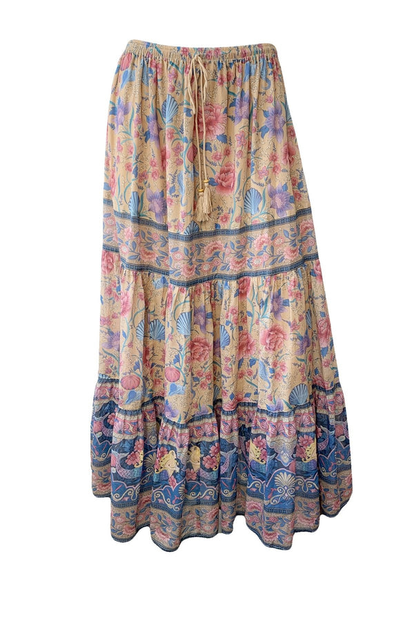 LOVESHACKFANCY - Spell Seashell Maxi Skirt