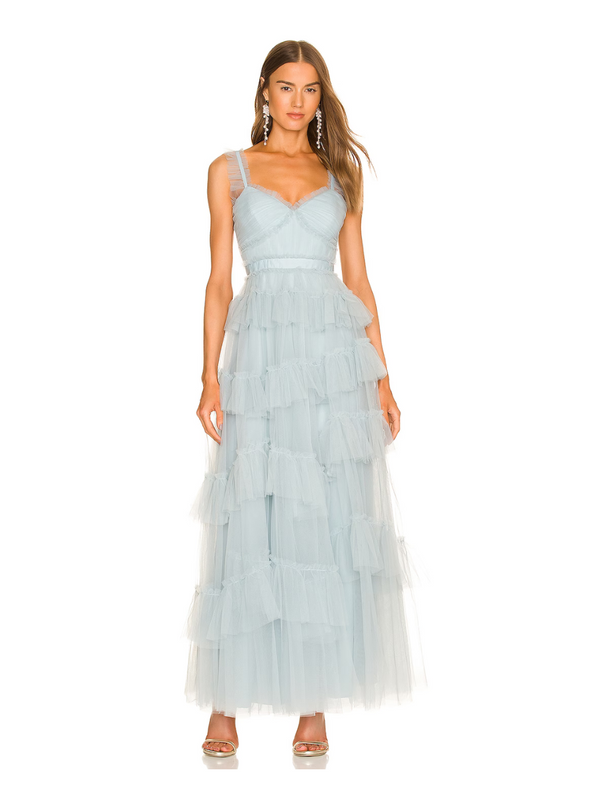 BCBGMaxAzria - Luna Ruffled Evening Dress