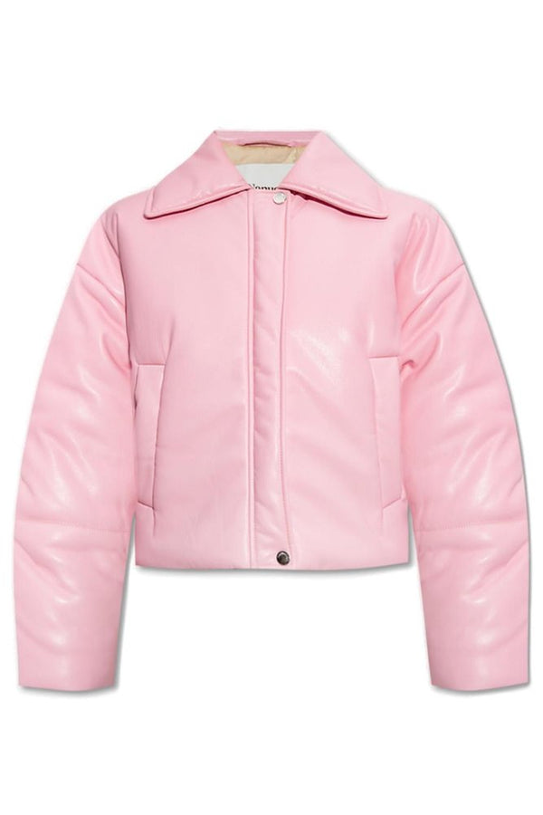 Nanushka - Pink Okobortm Alt-leather Bomber Jacket