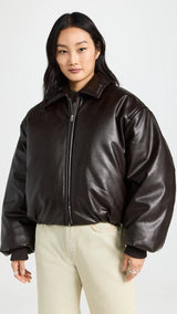 Acne Studios - Faux Leather Bomber Jacket