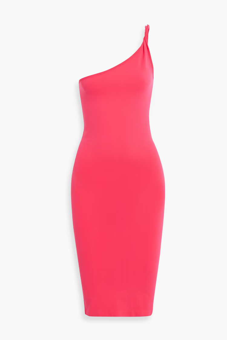 Helmut Lang - Helmut Lang One-Shoulder Jersey Dress
