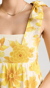 Sonny Midi Sundress - Lemon