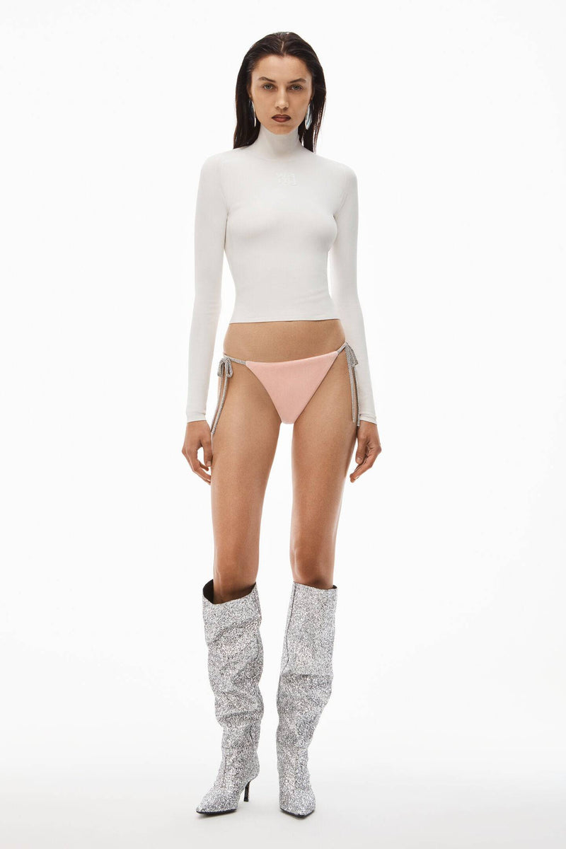 Alexander Wang - Long Sleeve Turtleneck in Bodycon Nylon