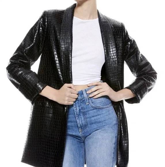 Alice + Olivia - Kylie Vegan Leather Blazer