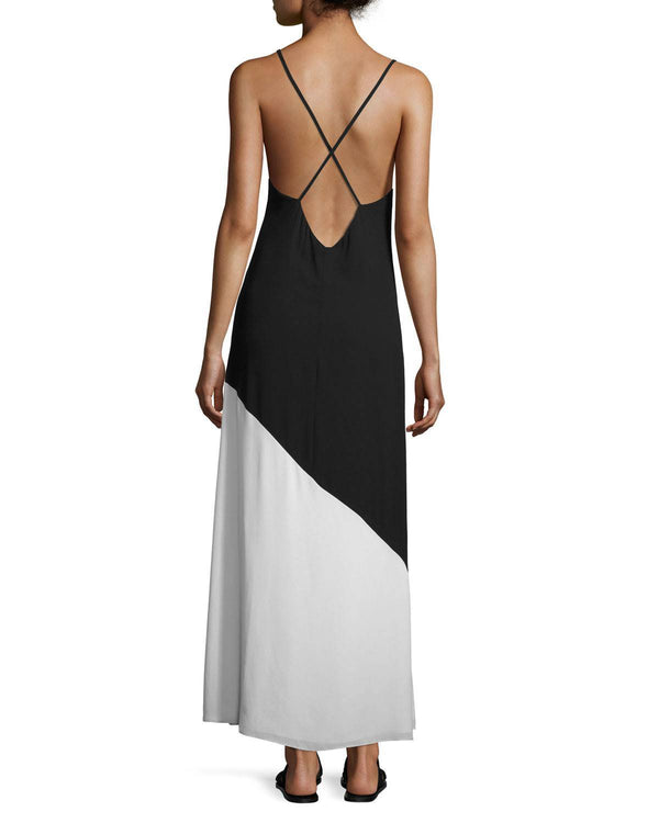 Alice + Olivia - Maggie Paneled Slip Maxi Dress