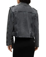 AllSaints - Balfern Denim Biker Jacket