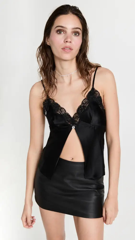 Alexander Wang - Butterfly Cami Top with Lace