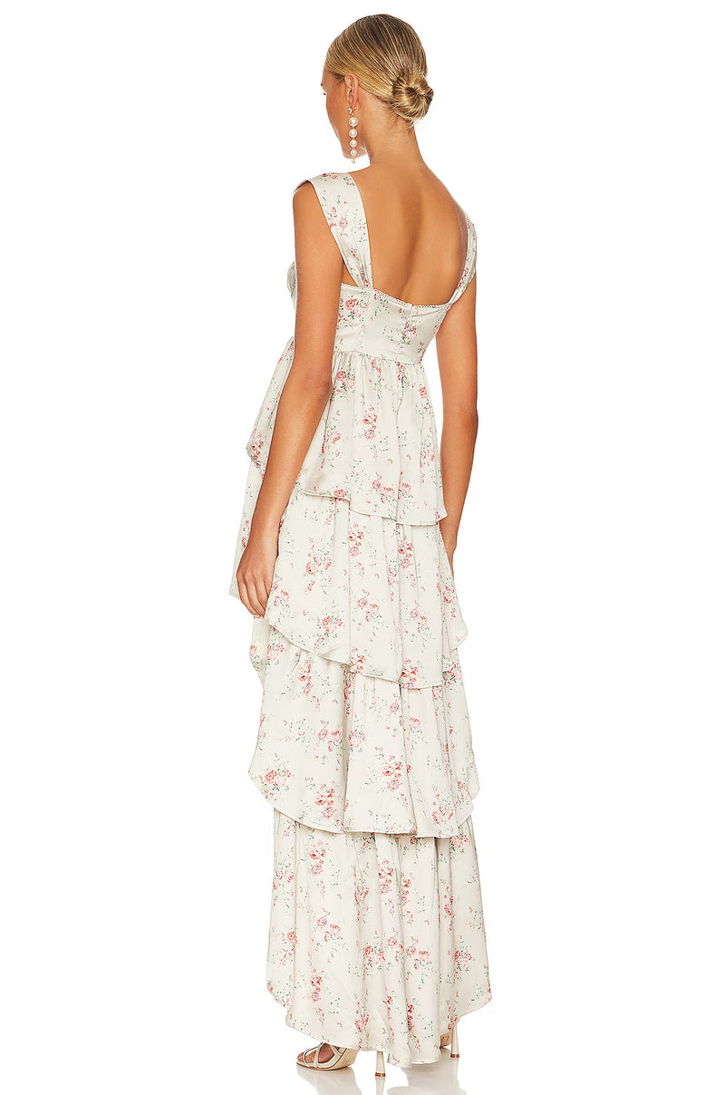 WEWOREWHAT - Corset High Low Maxi