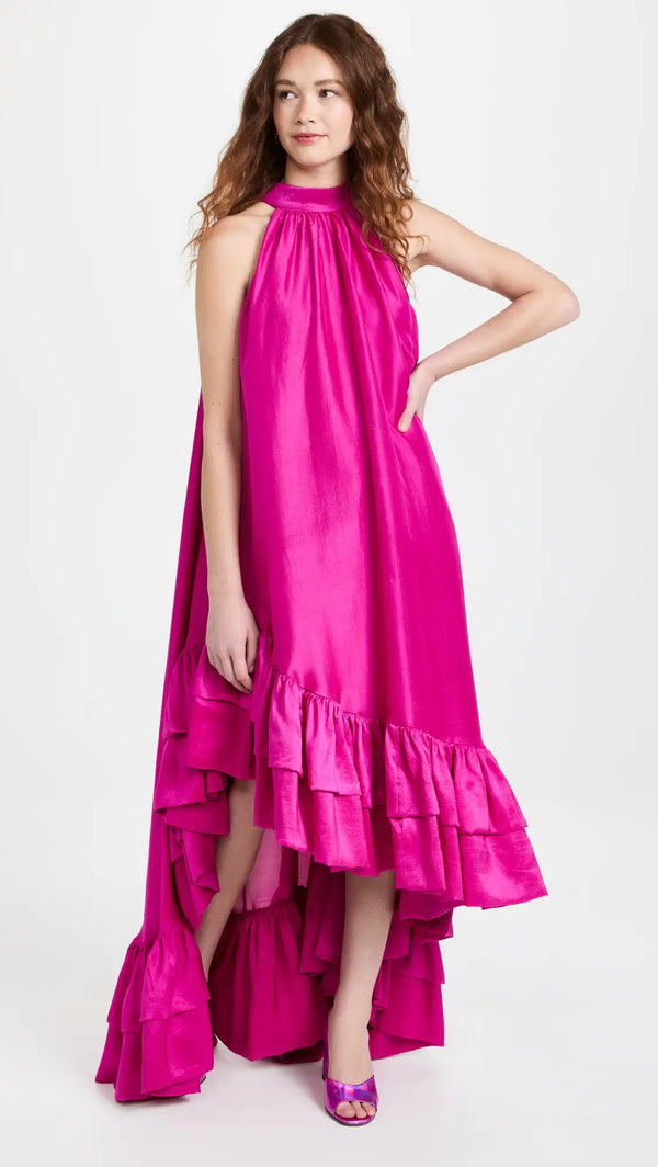 Azeeza - Lucas Halterneck Silk Gown