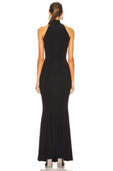 Norma Kamali - Turtleneck Strapless Fishtail Gown