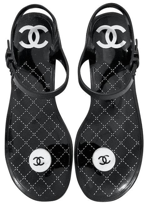 Chanel - Pearl Jelly Sandal