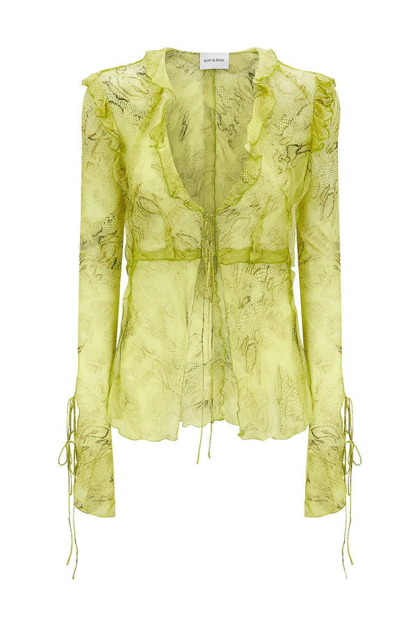 Rat & Boa - Cobra Blouse Lime