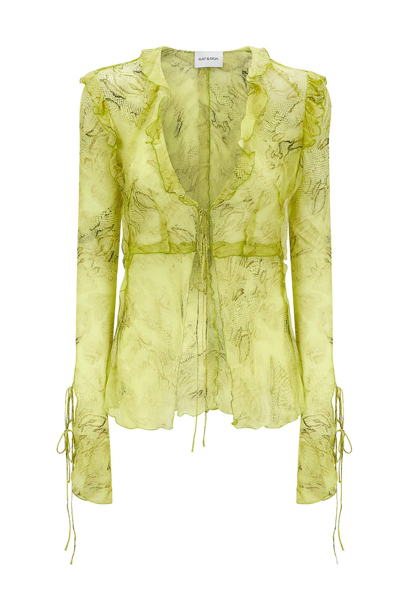 Rat & Boa - Cobra Blouse Lime