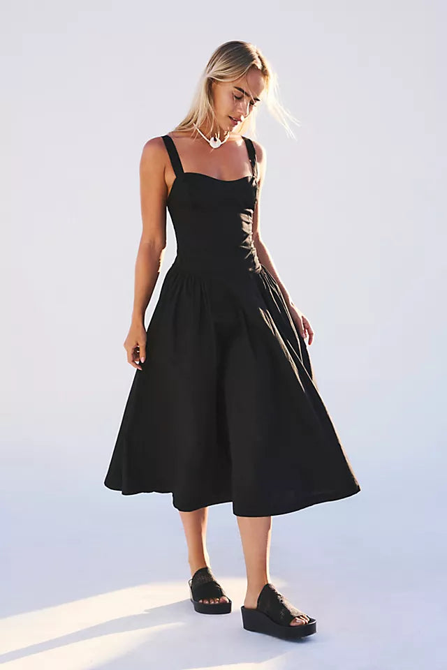 Free People - Paolo Midi in Black