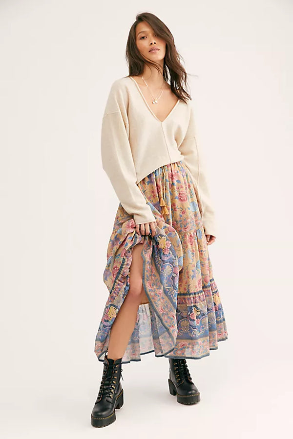 LOVESHACKFANCY - Spell Seashell Maxi Skirt