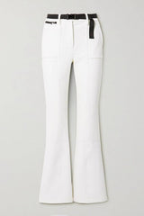 Erin Snow - Zola Belted Bootcut Ski Pants in Snow