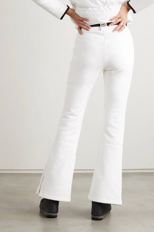 Erin Snow - Zola Belted Bootcut Ski Pants in Snow